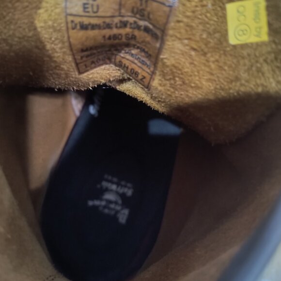 Dr. Martens 1460 Slip Resistant Boots - Dark Tan - Men’s US 10/EU 43 - Like New - Picture 2 of 6